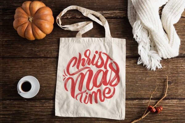 Christmas Tote Bag, Christmas Time