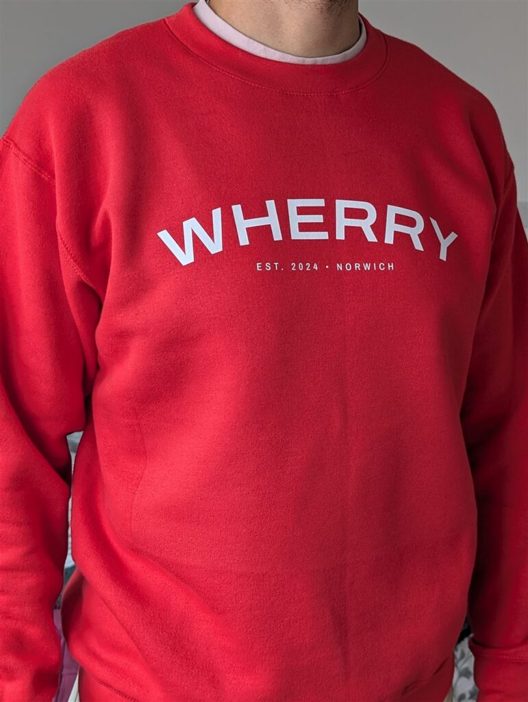 Home page, sweatshirt worn