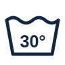Wash at 30°C max